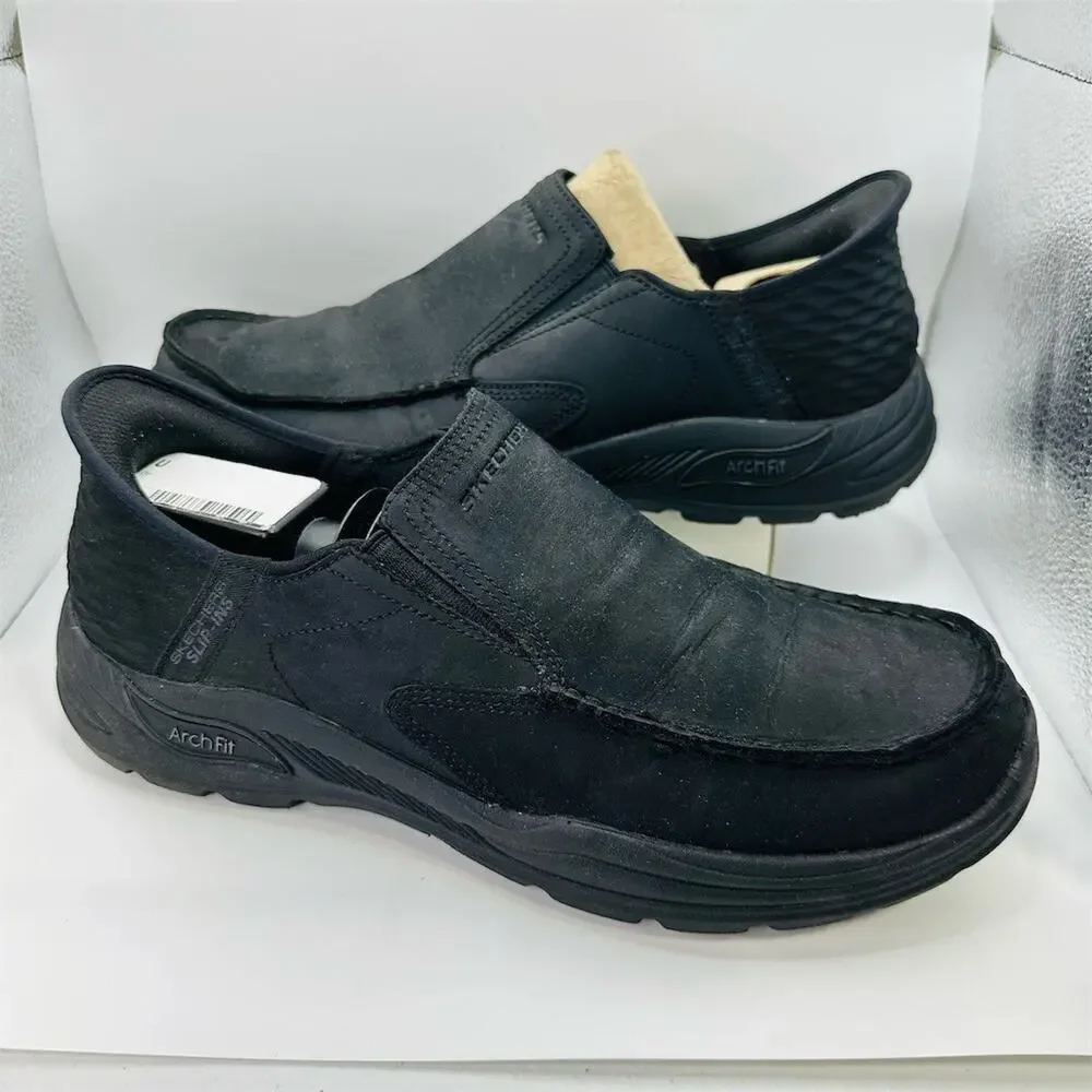 Skechers Slip-ins Arch Fit Motley Milo Men's Loafers Black Size 11
